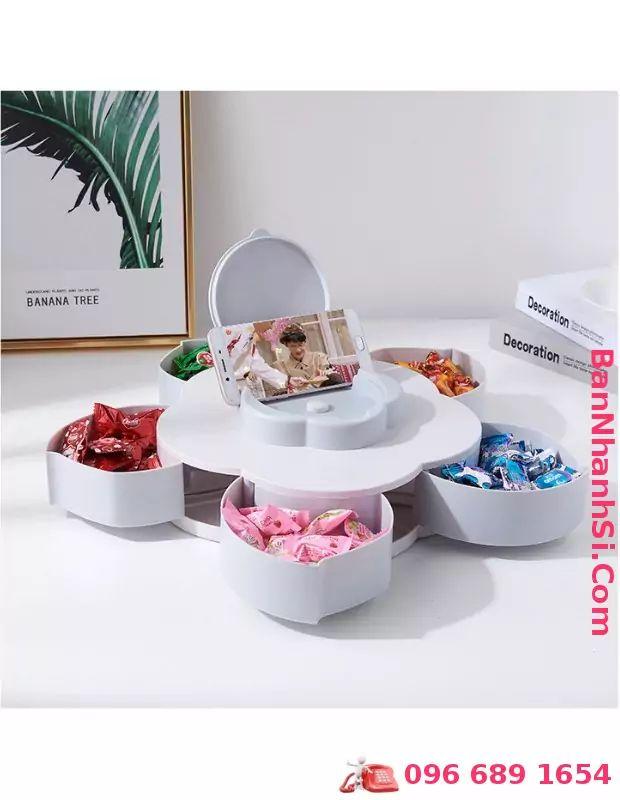 Hộp đựng mứt xoay1